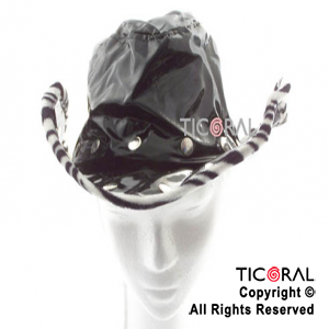 SOMBRERO VAQUERO CHAROL BORDE PIEL HS1710 x 1