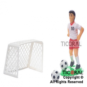 JUGADOR CON ARCO + PELOTA HS4790 SET FUTBOL  x 1