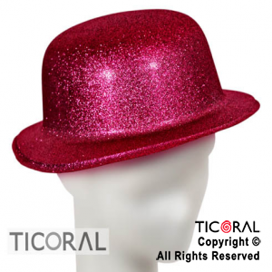 SOMBRERO BOMBIN FUCSIA GIBREADO PLASTICO HS7012 X 1
