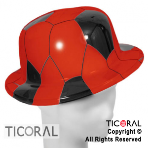 SOMBRERO BOMBIN PELOTA NEWELLS OLD BOYS PLASTICO HS7048 X 5