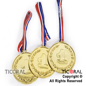 MEDALLA HS7176 EXTRA GRANDE NUMERAL 1 x 3