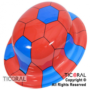 SOMBRERO BOMBIN PELOTA DE FUTBOL DE SAN LORENZO PLASTICO HS7049 X 5