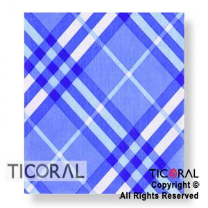 SERVILLETA 33X33CM DISEO RAYAS DIAGONAL AZUL Y BLANCO HS7391-2 33X33 x 20
