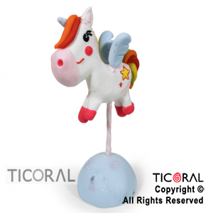ADORNO UNICORNIO CON ALAS A.PORC x 1