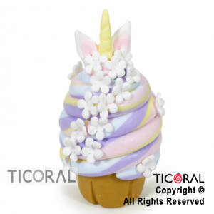 ADORNO CUPCAKES UNICORNIO A.PORC FRIA x 1