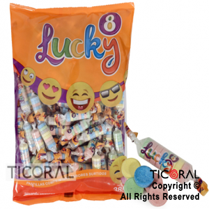 PASTILLAS LUCKY 8 x APROX 100 UNIDADES x 385GR