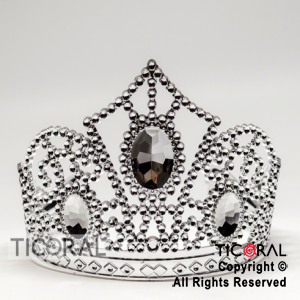 TIARA PLATA FANTASIA ESPEJADA OVALO HS7977-4 x 1