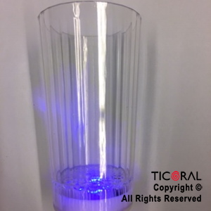 VASO LUMINOSO TRANSPARENTE 13.5 CM HS8504 x 1