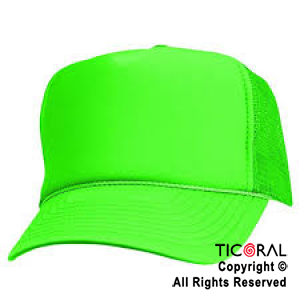 SOMBRERO GORRO TRUCKER FLUO NEON VERDE CAP x 1