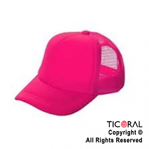 SOMBRERO GORRO TRUCKER FLUO NEON ROSA CAP x 1