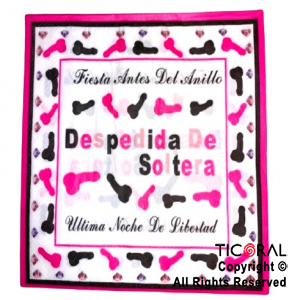 SERVILLETA 33x33 CON DISE?OS DE PENES DSPEDIDA DE SOLTERA HS8958-1 x 20