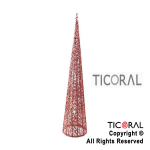 ARBOL HS4251-3 HILOS 40CM ROJO GIBRE x 1