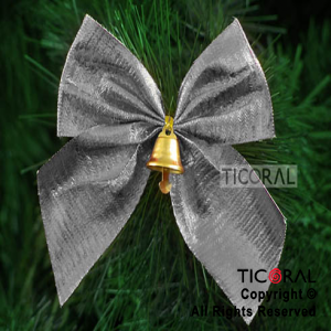 MOO HS535-3 CINTA PLATA CAMPANITA x 3