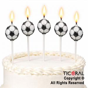 VELA SET GLOBOS DE PELOTAS DE FUTBOL X 5 PIEZAS