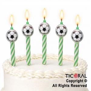 VELA SET PELOTAS FUTBOL VERDE X 6 PIEZAS