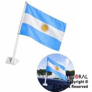 BANDERA PARA AUTO 30 x 45 CM TELA CON SOL