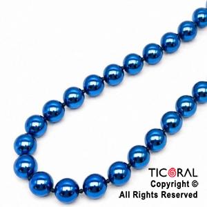 COLGANTE COLLAR DE CUENTAS AZUL SET X 4