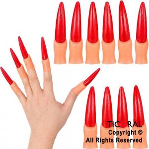 U�AS DE LATEX ROJAS HALLOWEEN X 10 UNIDADES