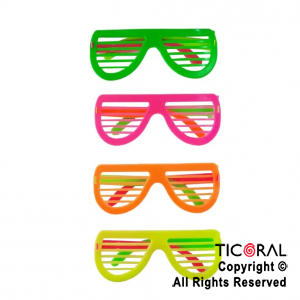 Anteojos floger persiana fluo colores surtidos x 12