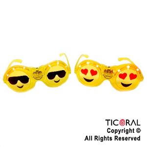 ANTEOJO CON LUZ  LED EMOJI PREMIUM x 1