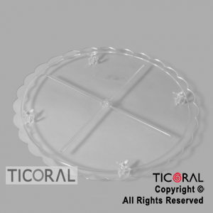 POSATORTA 4 PLATO SUPER CRISTAL x 2