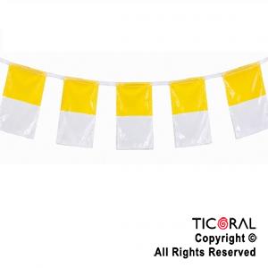 BANDERIN PLASTICO BANDERA PAPAL COMUNION X 2 MTS