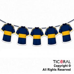 BANDERIN CAMISETAS BOCA JUNIORS