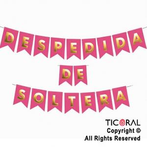 BANDERIN DESPEDIDA DE SOLTERA CON STAMPING 200 CM
