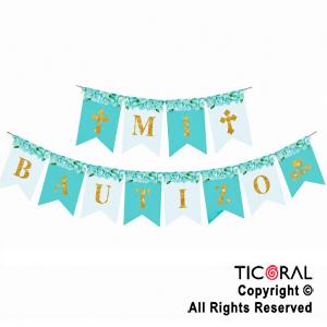 BANDERIN MI BAUTIZO CELESTE