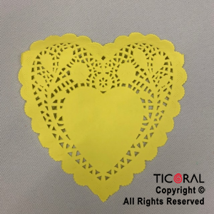 BLONDA CORAZON 10CM PLENO AMARILLO x 100