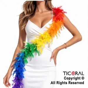 BOA DE PLUMAS MULTICOLOR 180 CM x 1