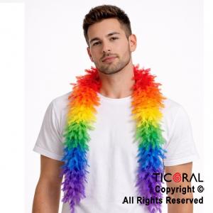 BOA DE PLUMAS MULTICOLOR 180 CM x 1