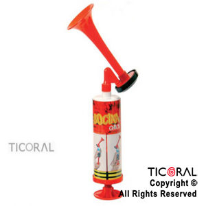 TROMPETA BOCINA CHICA SIN GAS (MANUAL) EN BLISTER x 1
