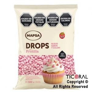 GOTAS SABOR FRUTILLA x 500 GR MAPSA