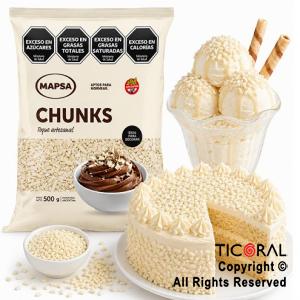 GRANULADO CHUNKS BLANCO X 500 GR MAPSA