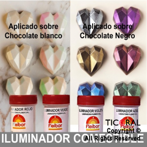 F.ILUMINADOR COMESTIBLE POLVO NACAR 3GR x 1