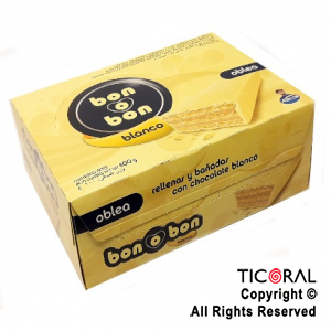OBLEA BONOBON BLANCO X 20 UNIDADES (30GS C/U)  X 1