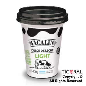 DULCE DE LECHE VACALIN FAMILIAR LIGHT X 400GR x 1 ENVASE PLASTICO