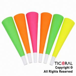 CORNETA FLUO DE COLORES X 6 UNIDADES
