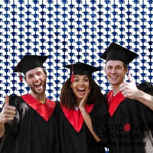 CORTINA EGRESADO GRADUACION METALIZADA AZUL 2 MT X 1MT