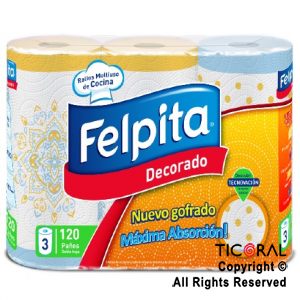 ROLLO COCINA FELPITA DECORADO 1 X 3 (40 PAOS C/U)