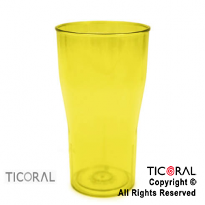 VASO COLA COLOR AMARILLO x 10