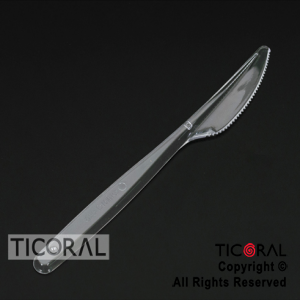 CUCHILLO BISTROT CRISTAL PLASTICO x 20 UNIDADES