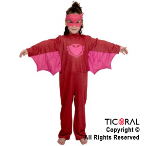 DISFRAZ HEROES EN PIJAMA OWLETTE ROJO TALLE 0 x 1