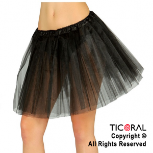 POLLERA TUTU NEGRO x 1