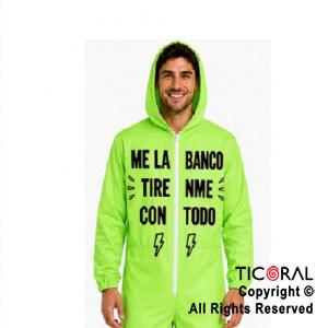 MAMELUCO VERDE FLUO ADULTO L/XXL