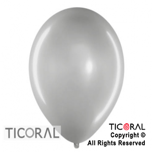 GLOBO BALONIM PERLADO 12" PLATA x 25