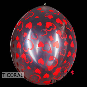 PI?ATA S R36 INF CR TRANSP CORAZONES ROJO x 1