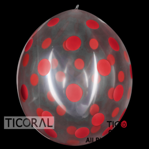 PI?ATA S R36 INF CR TRANSPARENTE PUNTOS ROJO x 1