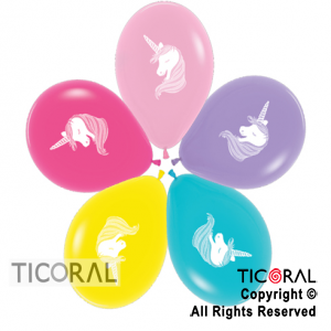 GLOBO SEMPERTEX R12 FASHION UNICORNIO SURTIDO 2C x 50
